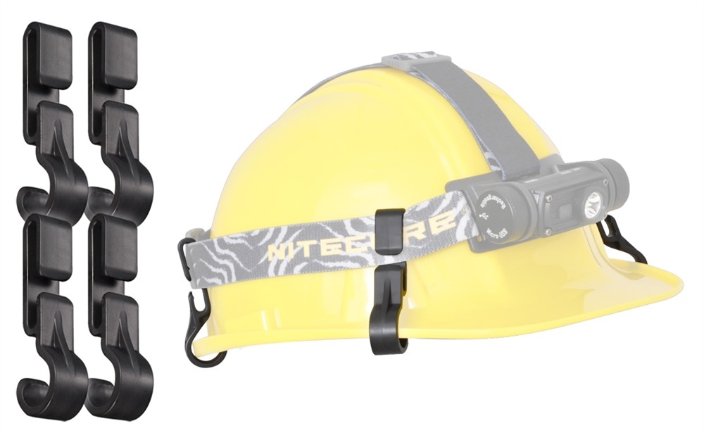 hard hat light strap clips